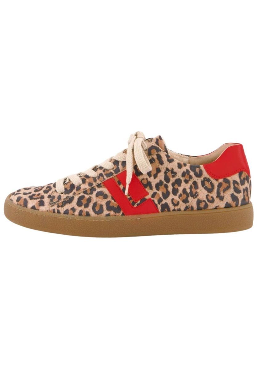 Low-Top-Sneaker mit Tierprint