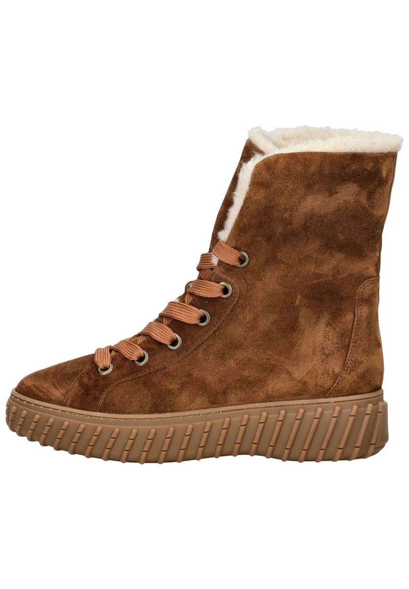 Schnürstiefeletten mit Plateausohle
