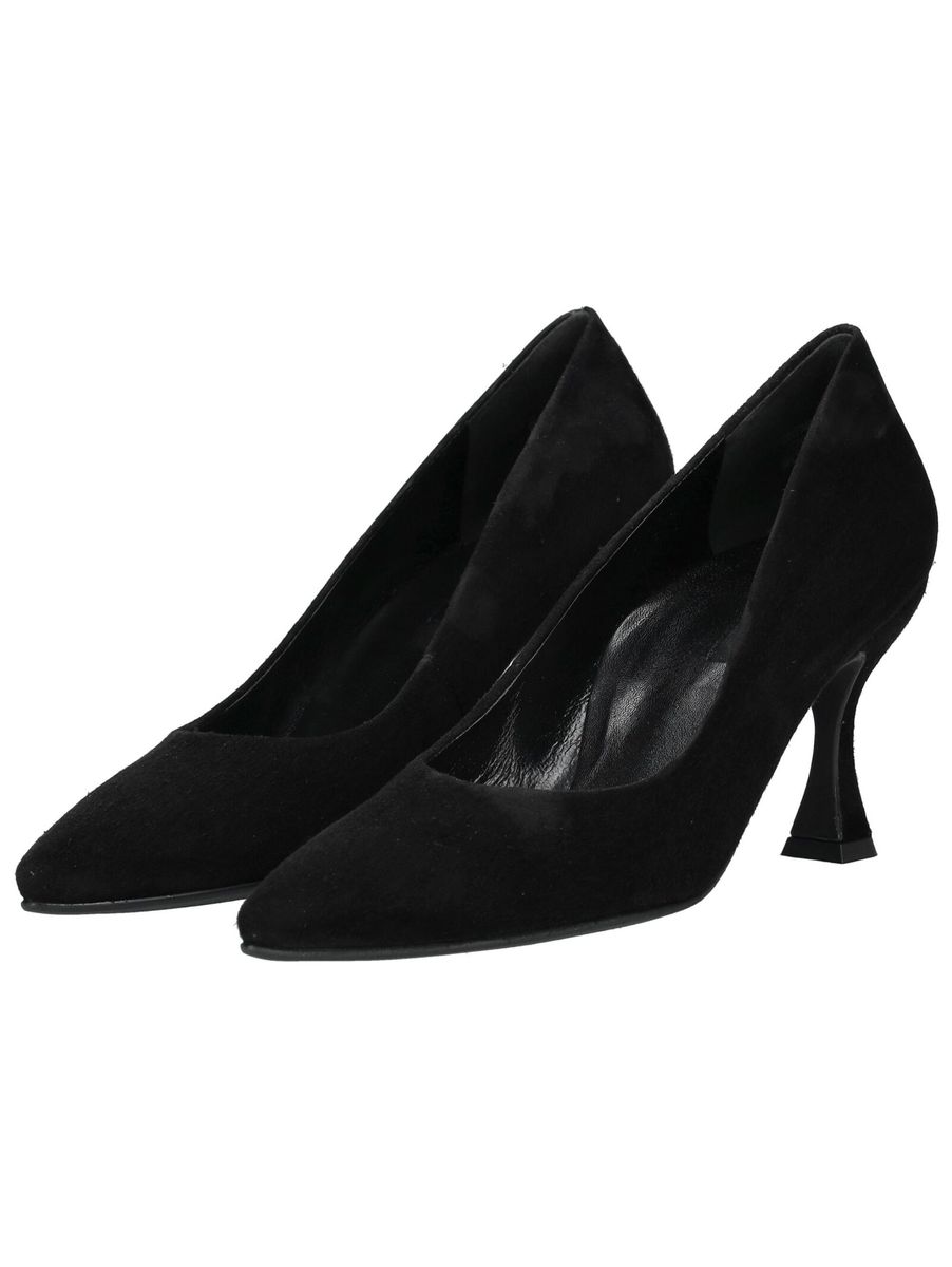Spitze Pumps mit ausgestelltem Absatz