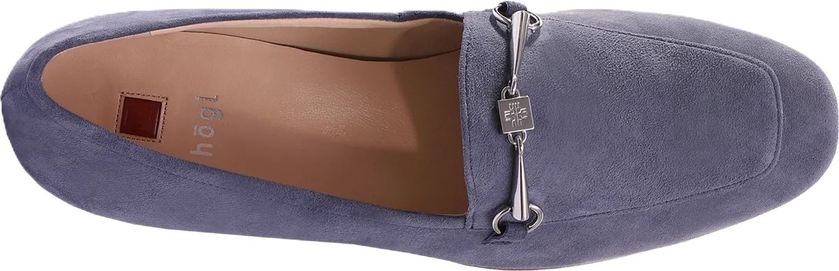 Suede Horsebit Loafer mit Blockabsatz