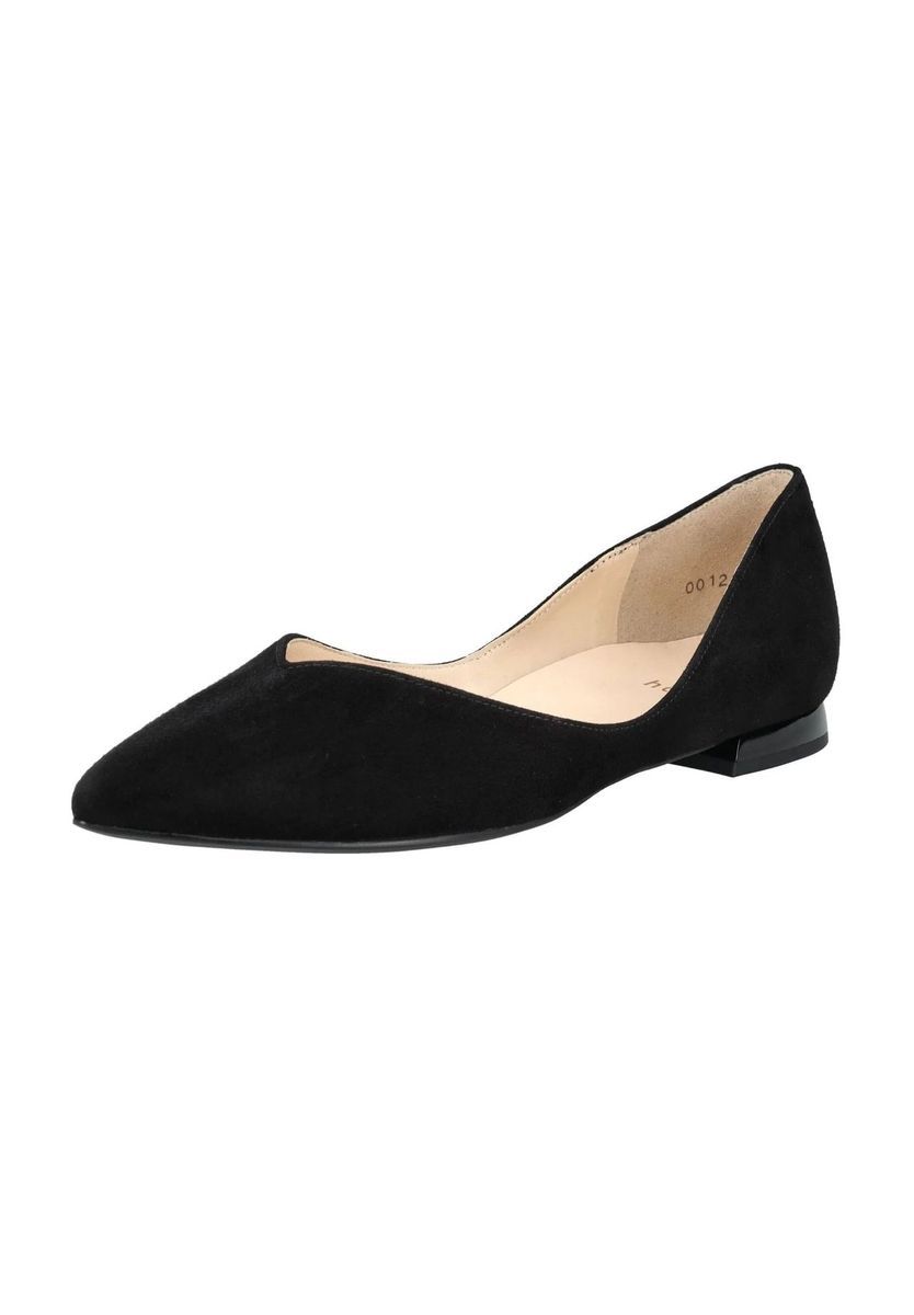 Elegante spitze Veloursleder-Ballerinas