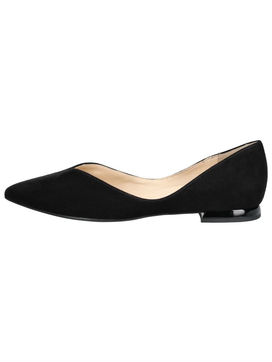 Elegante spitze Veloursleder-Ballerinas