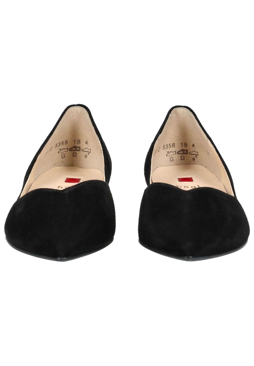 Elegante spitze Veloursleder-Ballerinas