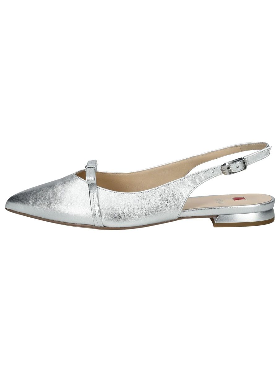 Spitze Slingback-Ballerinas mit Schleife