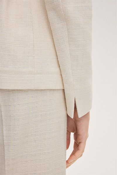 Strukturierte Hemdjacke mit Gürtel