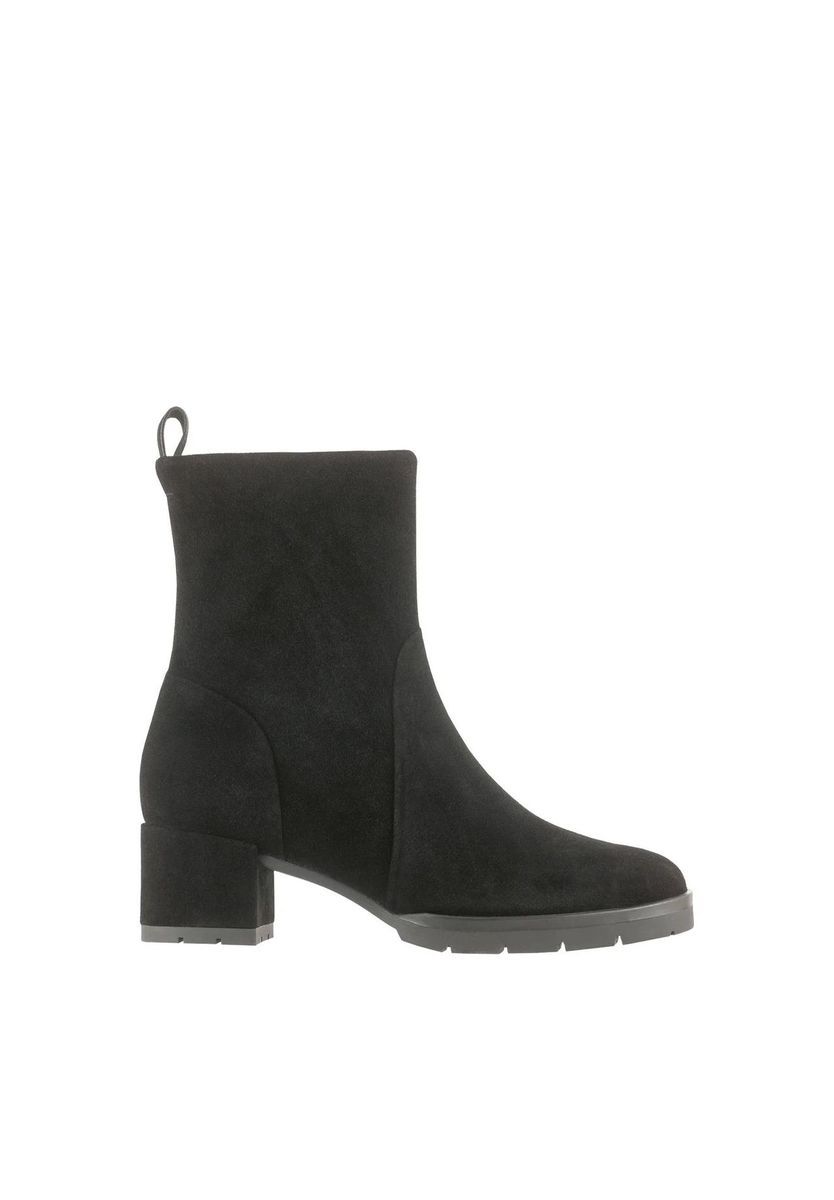 Zeitlose Wildleder-Booties mit Blockabsatz