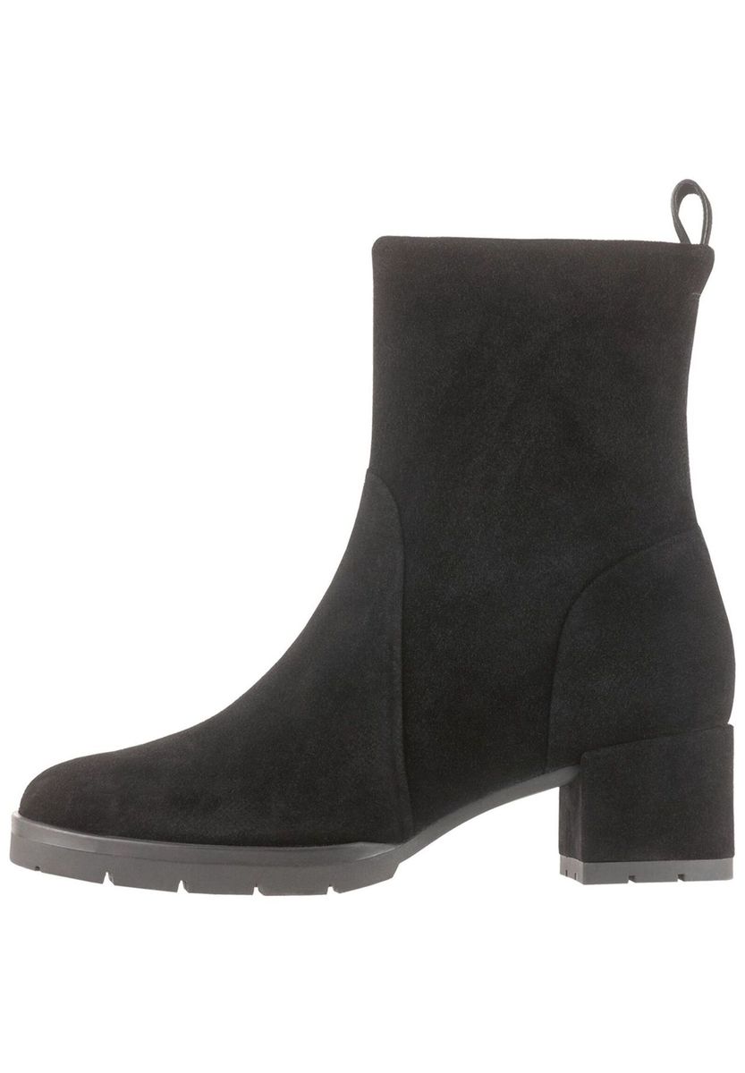 Zeitlose Wildleder-Booties mit Blockabsatz