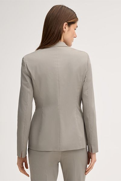 Taillierter Blazer aus Baumwoll-Stretch