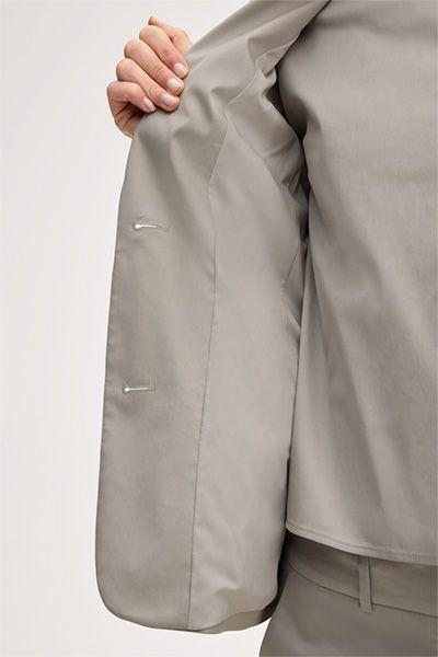 Taillierter Blazer aus Baumwoll-Stretch