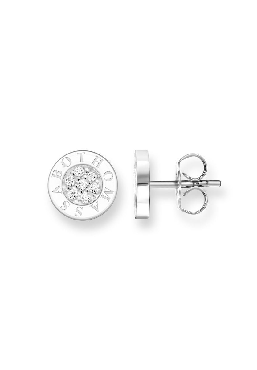 Elegante Pavé-Kreis-Stecker