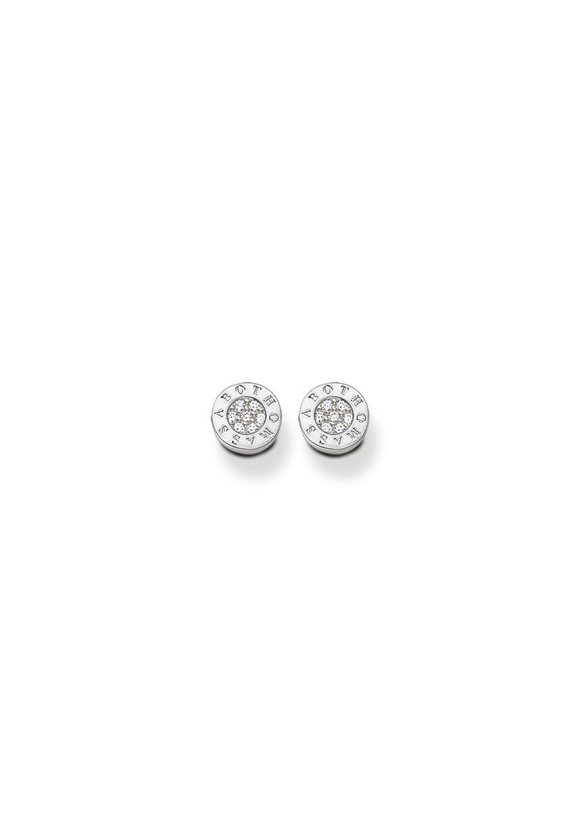 Elegante Pavé-Kreis-Stecker