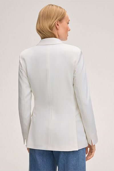 Doppelreihiger Blazer aus Wollstretch