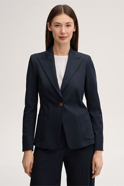 Blazer mit steigendem Revers