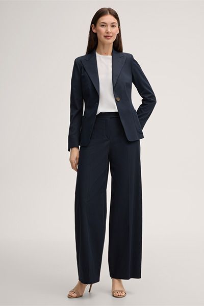 Blazer mit steigendem Revers