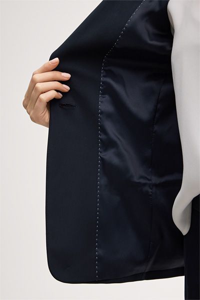 Blazer mit steigendem Revers