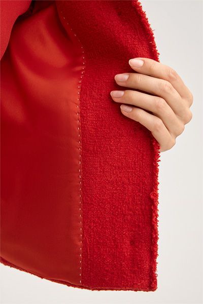 Kurzer Tweed-Blazer aus Baumwolle