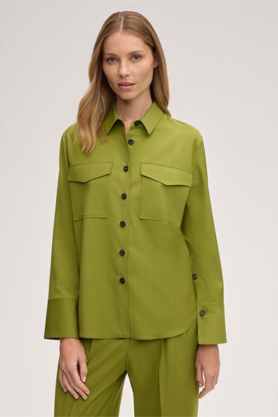 Hemdbluse aus reiner Schurwolle
