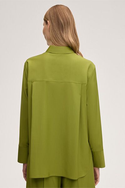 Hemdbluse aus reiner Schurwolle