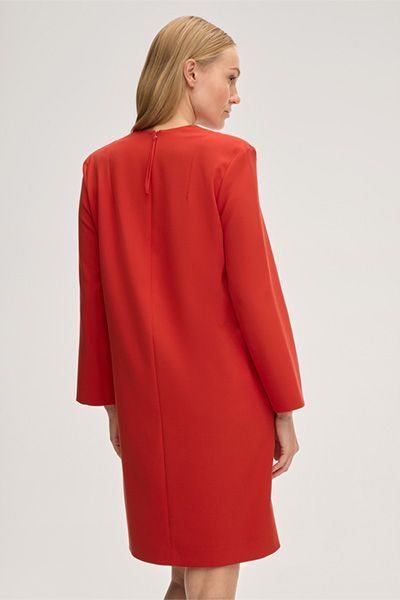 Elegantes A-Linien-Shiftkleid aus Crêpe