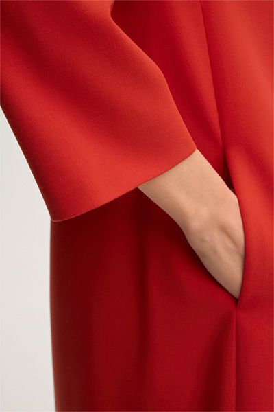 Elegantes A-Linien-Shiftkleid aus Crêpe