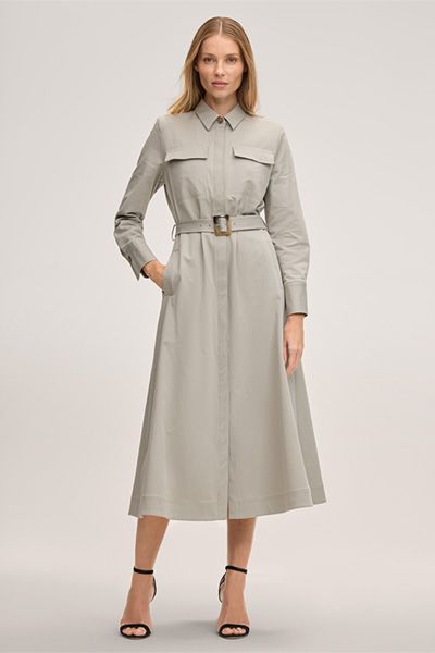 Midikleid im Trench-Stil mit Gürtel