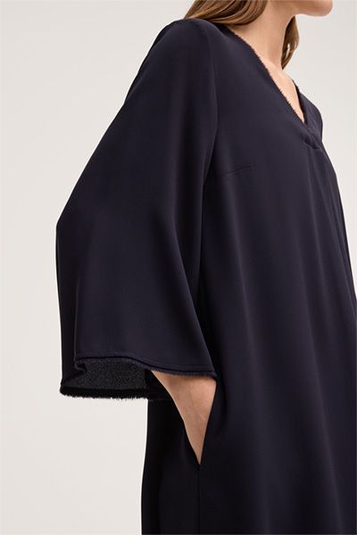 Elegantes A-Linien-Kleid aus Crêpe