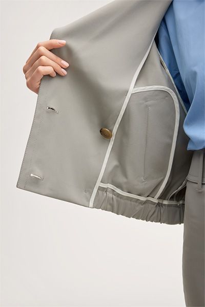 Kurzjacke im Trench-Design
