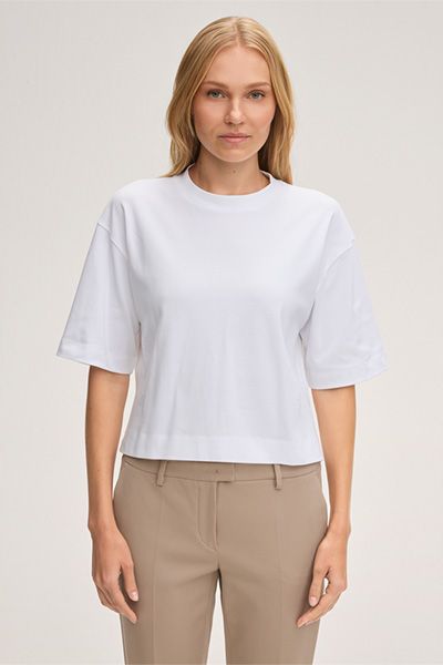 Cropped T-Shirt aus Bio-Baumwolle