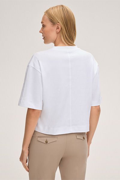 Cropped T-Shirt aus Bio-Baumwolle