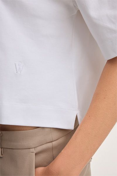 Cropped T-Shirt aus Bio-Baumwolle