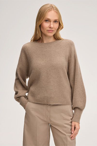 Minimalistischer Rundhals-Pullover aus Kaschmir