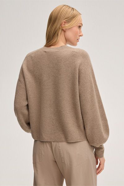 Minimalistischer Rundhals-Pullover aus Kaschmir