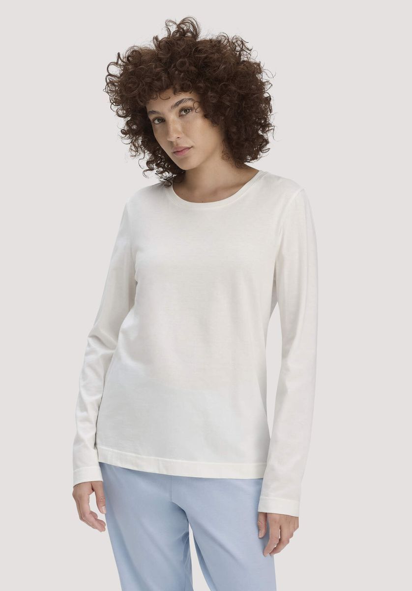 Langarm-Schlafshirt aus Bio-Baumwolle