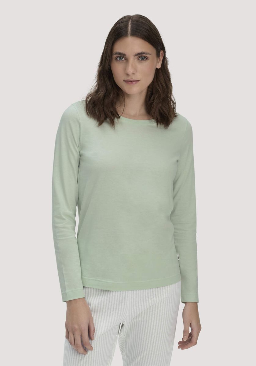 Langarm-Schlafshirt aus Bio-Baumwolle