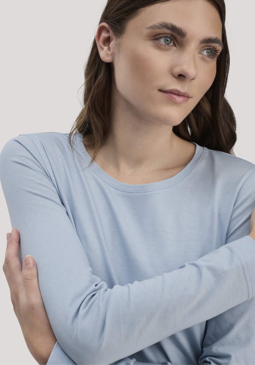 Langarm-Schlafshirt aus Bio-Baumwolle