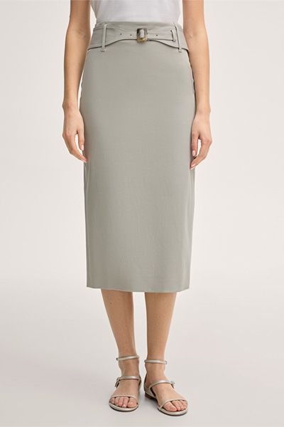 Eleganter Bleistiftrock mit Gürtel