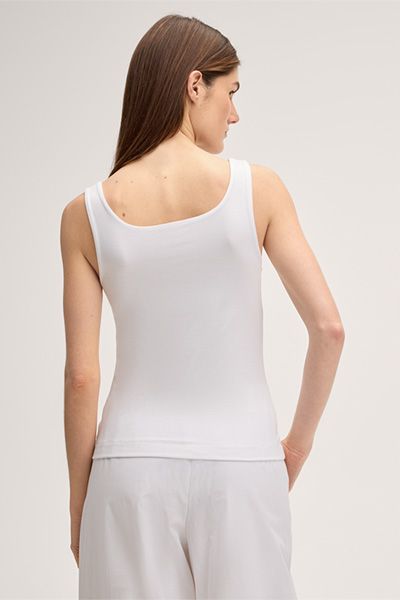 Minimalistisches Stretch-Top mit Karree-Ausschnitt