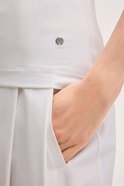 Minimalistisches Stretch-Top mit Karree-Ausschnitt