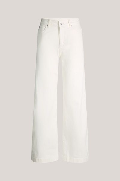High-Waist Palazzo-Jeans mit weitem Bein