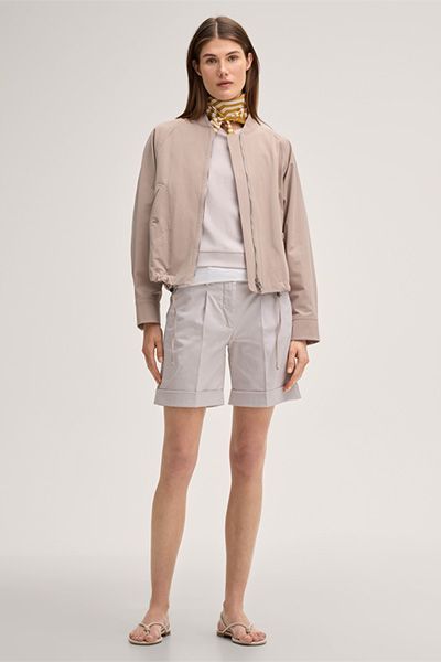 Blouson-Jacke aus Baumwollstretch