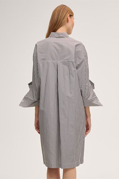 Gestreiftes Hemdblusenkleid im Loose Fit