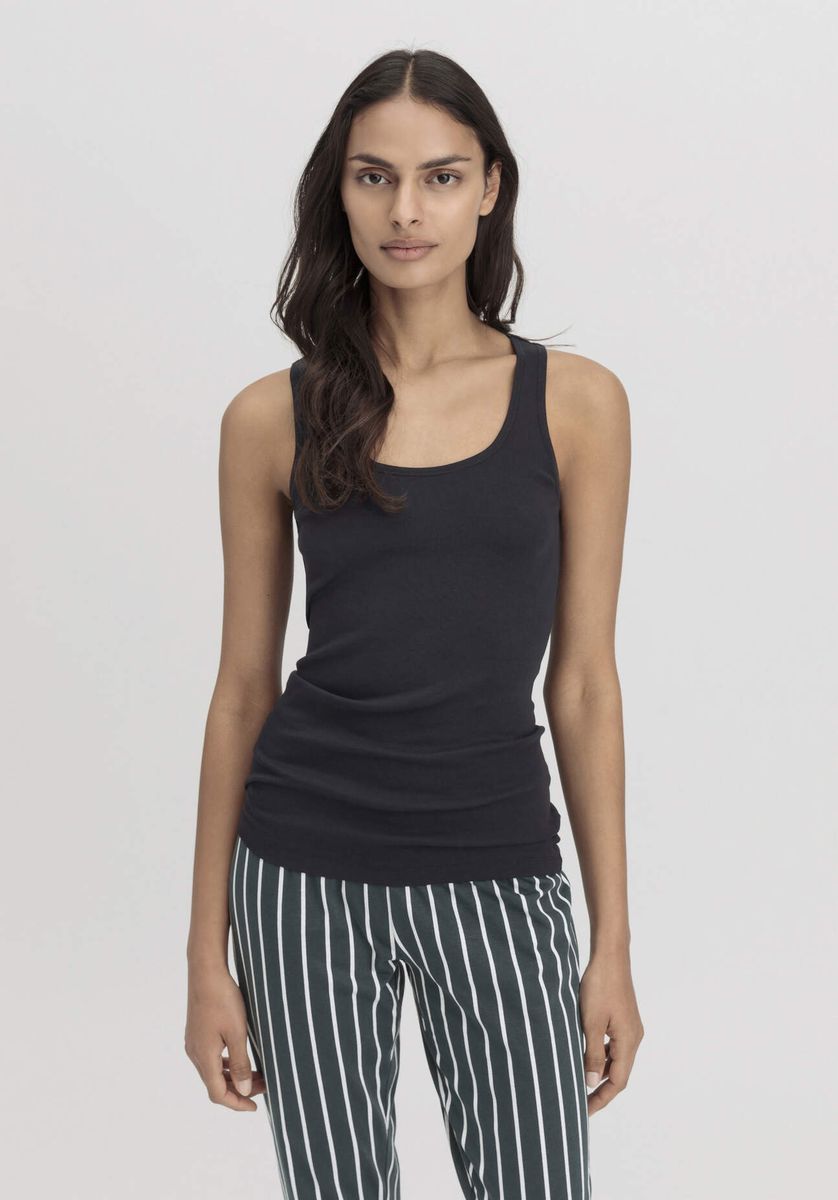 Essenzielles Ripp-Tanktop aus Bio-Baumwolle