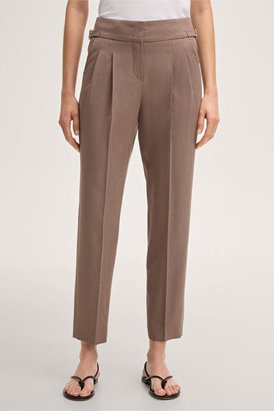 Elegante Bundfaltenhose mit 7/8-Bein