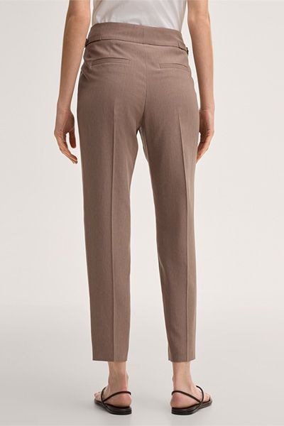 Elegante Bundfaltenhose mit 7/8-Bein