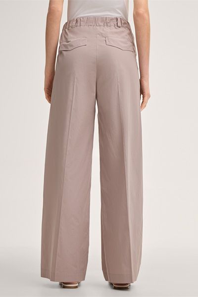 Marlene-Hose aus Baumwolle mit Bundfalte