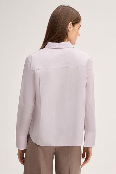 Minimalistische Baumwoll-Popeline-Bluse