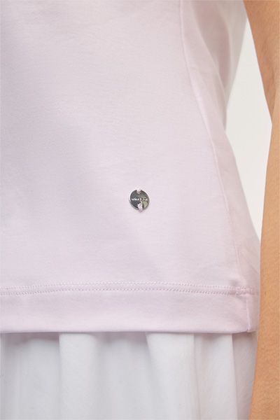 Essentielles Interlock-T-Shirt mit Rundhalsausschnitt
