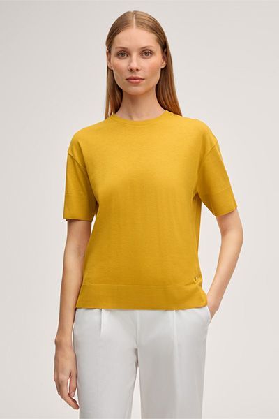Fließendes T-Shirt aus Lyocell-Mix