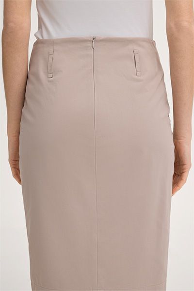 Eleganter Bleistiftrock aus Baumwoll-Gabardine