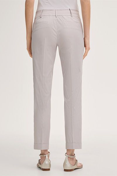 Elegante Baumwollstretch-Anzughose mit Umschlag